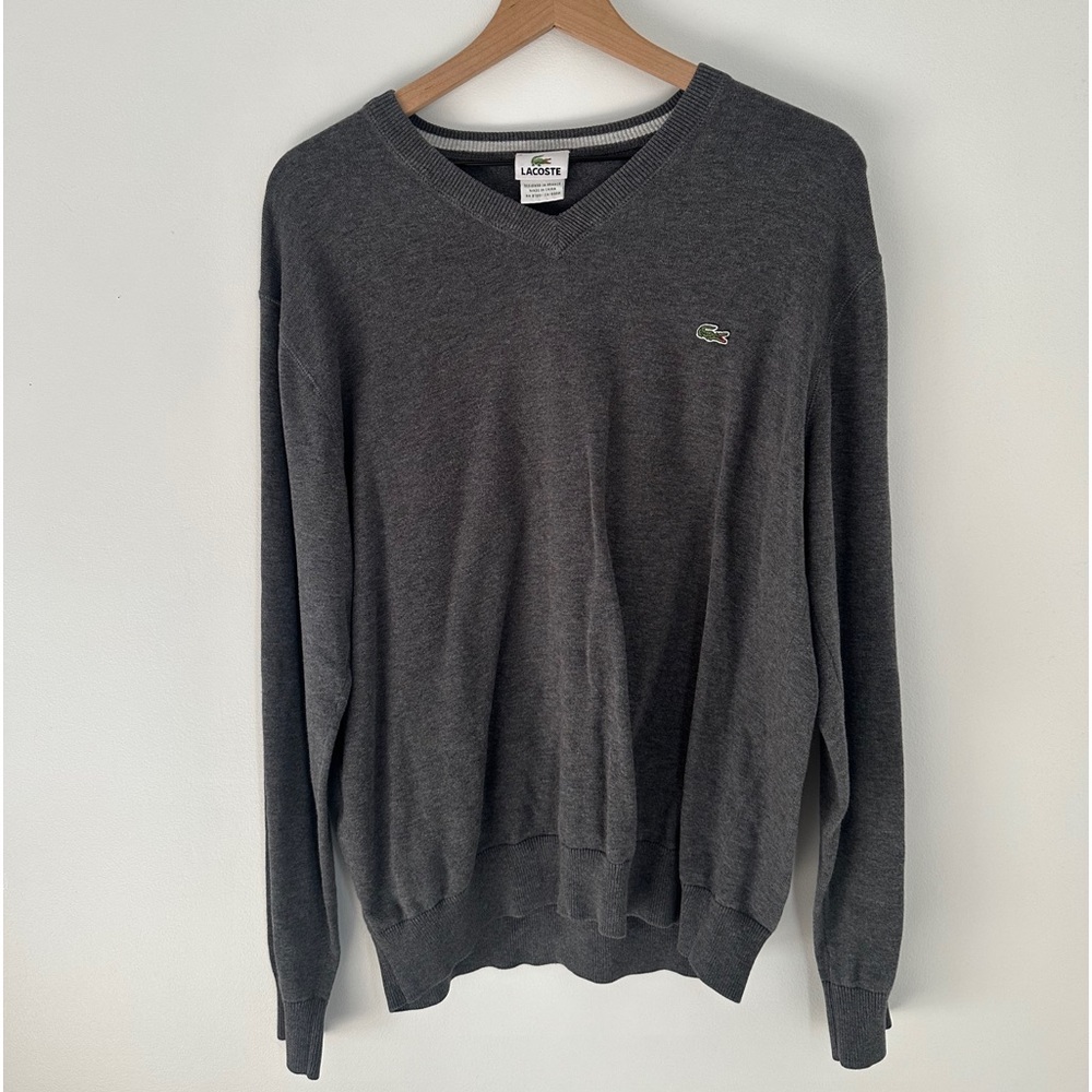 Grey Lacoste Sweater